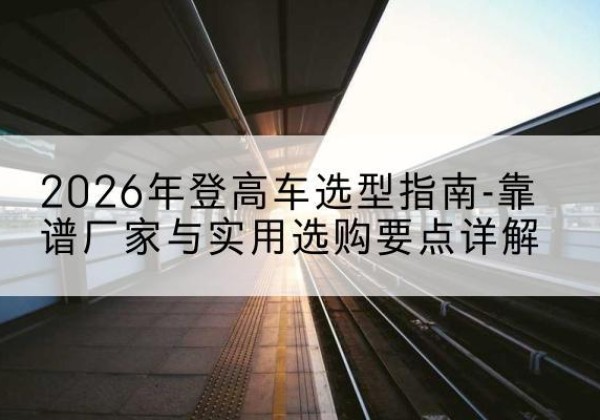 鼓楼登高车厂家推荐-2026年登高车选型指南-靠谱厂家与实用选购要点详解
